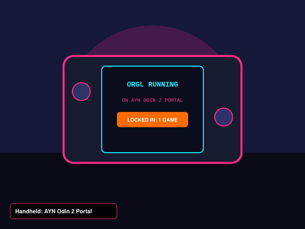 ORGL running on AYN Odin 2 Portal